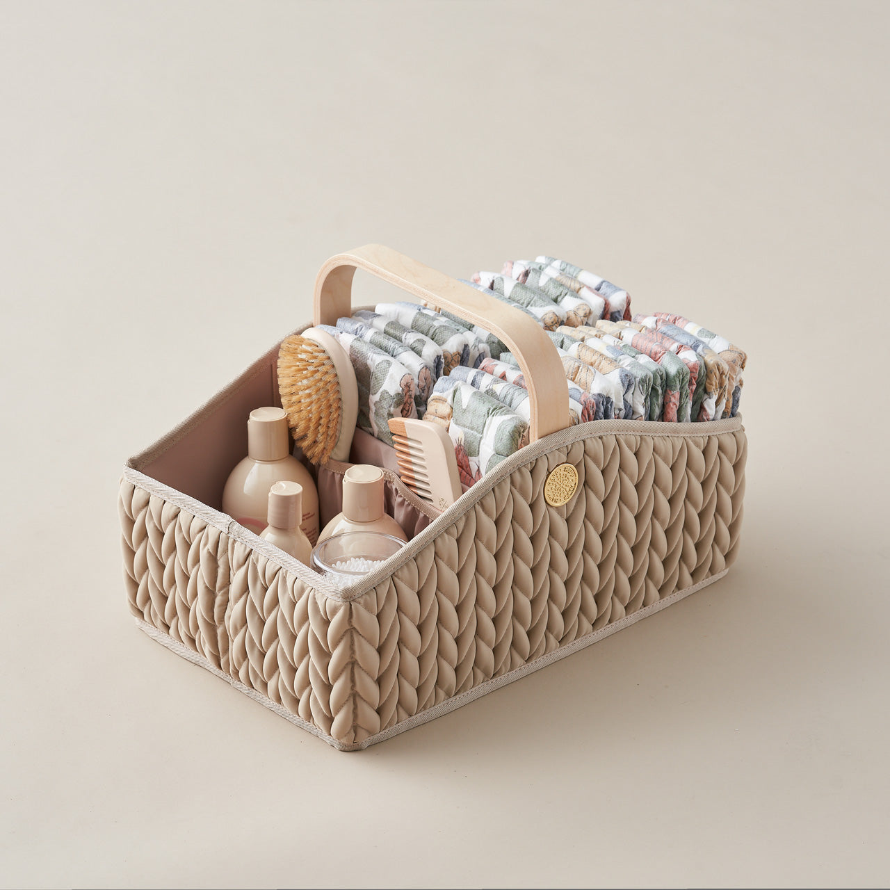 Diaper Caddy Beige