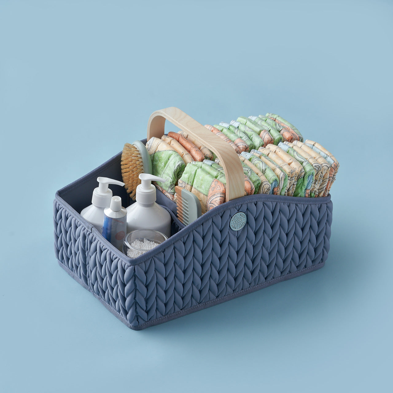 Diaper Caddy Blue