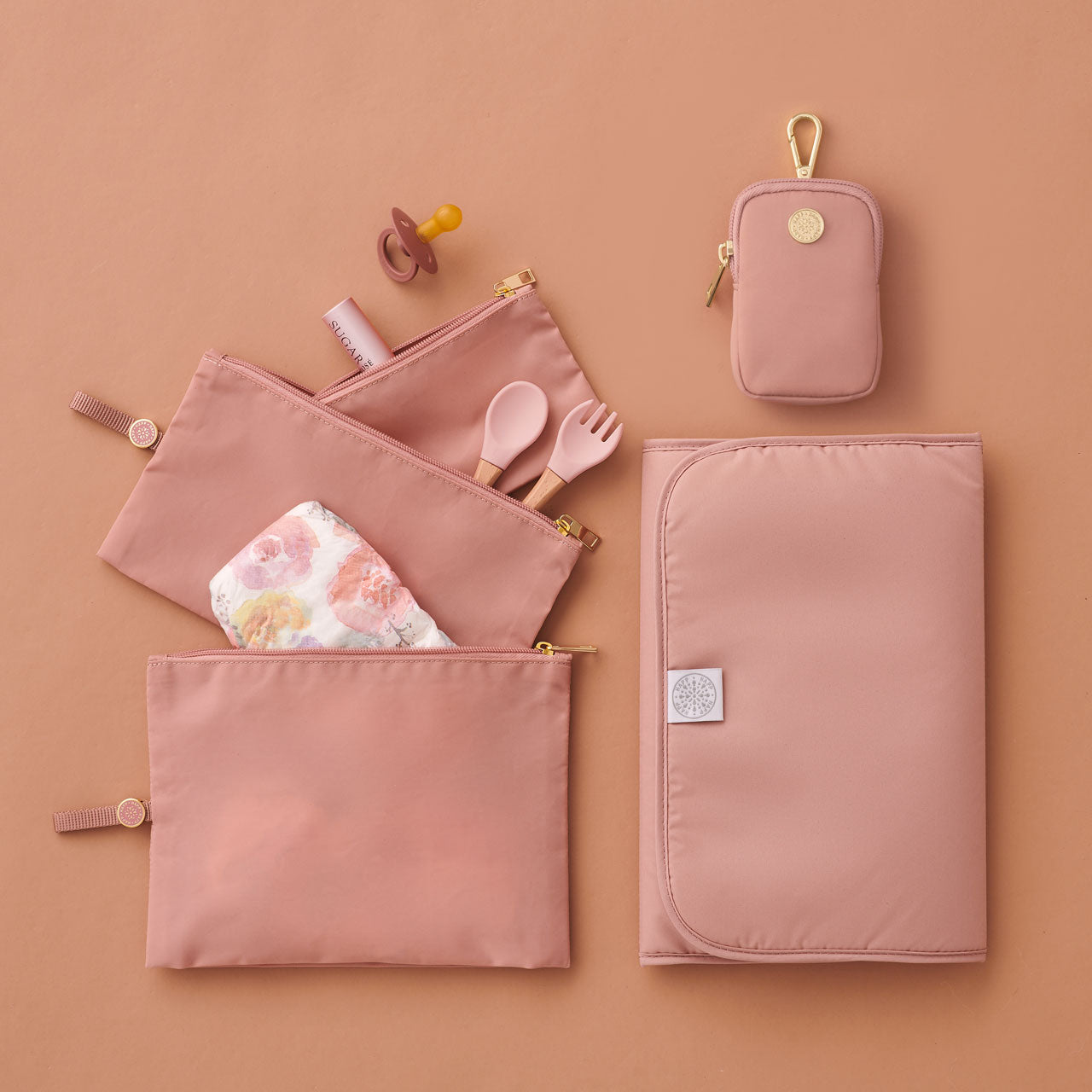 Clip-On Pouch Rose